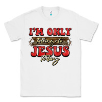 White i'm only talking to jesus today christmas Classic Tee - BarkalooDesign