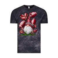 Cloud Black American Football Gnome Vintage Tee - CowhideDigitalArt