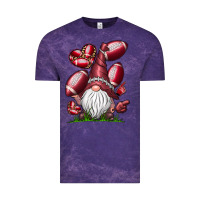 Cloud Purple American Football Gnome Vintage Tee - CowhideDigitalArt