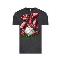Vintage Black American Football Gnome Vintage Tee - CowhideDigitalArt
