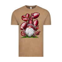 Vintage Coffee American Football Gnome Vintage Tee - CowhideDigitalArt