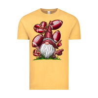Vintage Mustard American Football Gnome Vintage Tee - CowhideDigitalArt