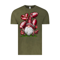 Vintage Olive American Football Gnome Vintage Tee - CowhideDigitalArt