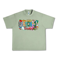 Oil Green Precschool Teacher Urban Heavy Tee - CowhideDigitalArt