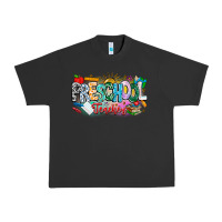 Pigment Black Precschool Teacher Urban Heavy Tee - CowhideDigitalArt