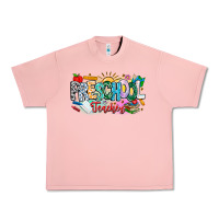 Salmon Precschool Teacher Urban Heavy Tee - CowhideDigitalArt