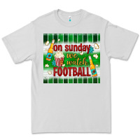 Dove Grey on sunday we watch football tumbler Premium Tee - BundleAndBundleShop