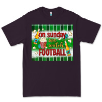 Plum on sunday we watch football tumbler Premium Tee - BundleAndBundleShop