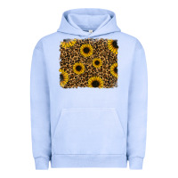 Pigment Grape Ice leopard sunflowers background Urban Hoodie - RanaPortraitStore
