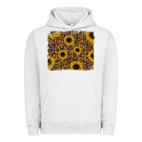 Pigment Lunar Rock leopard sunflowers background Urban Hoodie - RanaPortraitStore