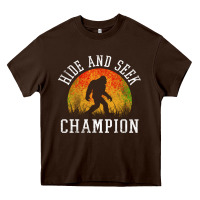 Chocolate Brown hide and seek champion Heavy Core Tee - DesigneFamous