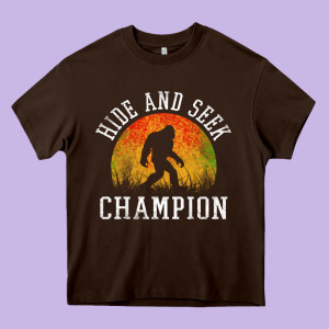 Hide And Seek Champion Heavy Core Tee Designed By Designefamous