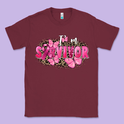 I' M Survivor Breast Cancer Classic Tee Designed By Fadigitalartstudio