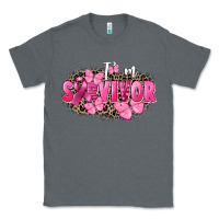 Charcoal Heather I' m survivor Breast Cancer Classic Tee - FaDigitalArtStudio
