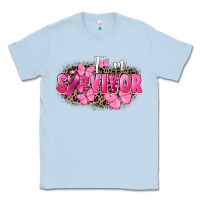 Dusty Blue I' m survivor Breast Cancer Classic Tee - FaDigitalArtStudio