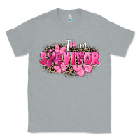 Heather Grey I' m survivor Breast Cancer Classic Tee - FaDigitalArtStudio