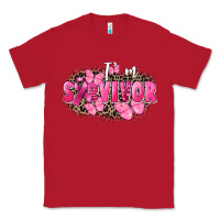 Red I' m survivor Breast Cancer Classic Tee - FaDigitalArtStudio