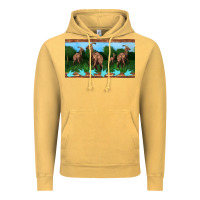 Vintage Mustard parasaurolophus sippy cup Vintage Hoodie - Artiststas
