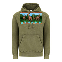 Vintage Olive parasaurolophus sippy cup Vintage Hoodie - Artiststas
