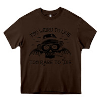 Chocolate Brown hunter s thompson  fear and loathing in las vegas rare to die Heavy Core Tee - DesigneFamous