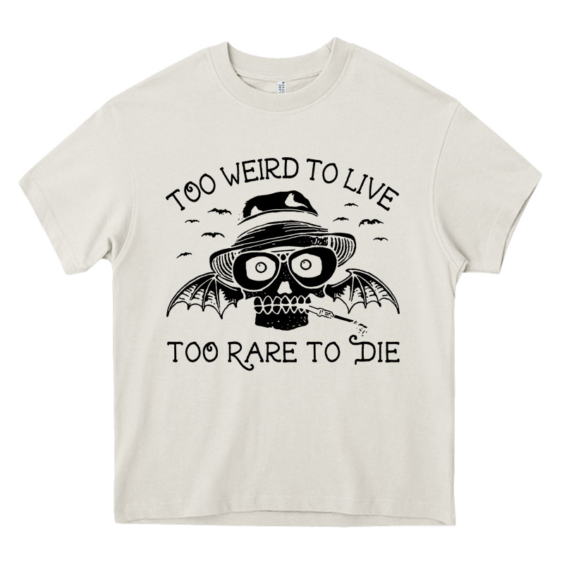 Hunter S Thompson  Fear And Loathing In Las Vegas Rare To Die Heavy Core Tee by DesigneFamous | Teevron
