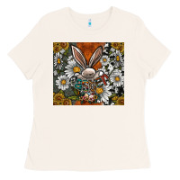 Bone bunny Easter Ladies Tee - CowhideDigitalArt