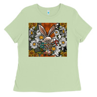 Matcha bunny Easter Ladies Tee - CowhideDigitalArt