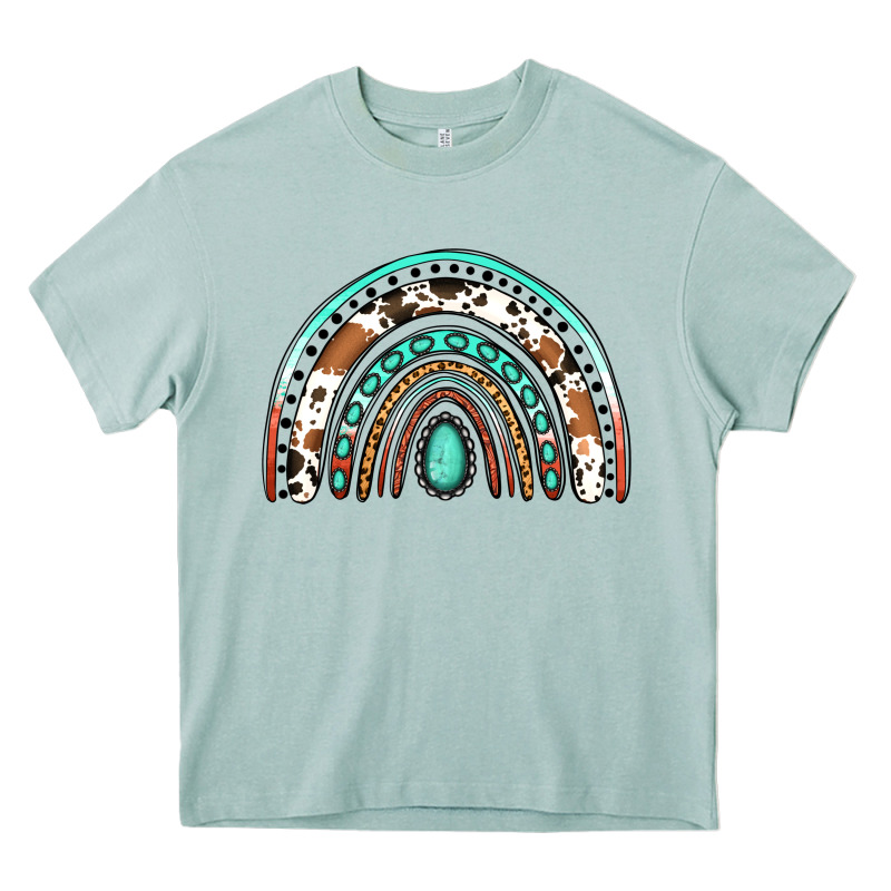 Western Rainbow Heavy Core Tee by Jasminsmagicworld | Teevron
