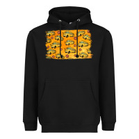 Black School Bus Pattern Heavyweight Hoodie - Jasminsmagicworld
