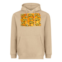 Mushroom School Bus Pattern Heavyweight Hoodie - Jasminsmagicworld