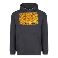 School Bus Pattern Heavyweight Hoodie | Teevron