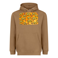 Toasted Coconut School Bus Pattern Heavyweight Hoodie - Jasminsmagicworld