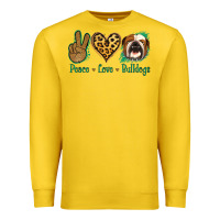 Lemon Peace Love Bulldog Premium Sweatshirt - Jasminsmagicworld