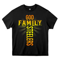 Black god family steeler shirt father's day gift tee t shirt Heavy Core Tee - DesigneFamous