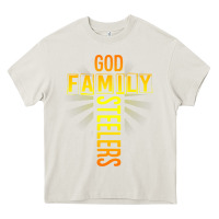 Cream god family steeler shirt father's day gift tee t shirt Heavy Core Tee - DesigneFamous