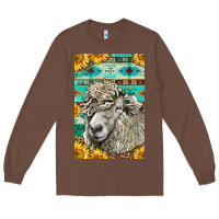 Chestnut Western Lincoln Sheep Long Sleeve Tee - LillyAllenDesigns