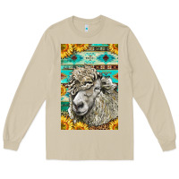 Mushroom Western Lincoln Sheep Long Sleeve Tee - LillyAllenDesigns