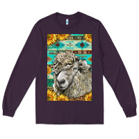 Plum Western Lincoln Sheep Long Sleeve Tee - LillyAllenDesigns