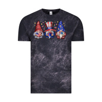 Cloud Black American Gnomes Vintage Tee - CowhideDigitalArt