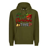 Army Green it's Christmas time Premium Hoodie - BarkalooDesign