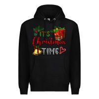 Black it's Christmas time Premium Hoodie - BarkalooDesign