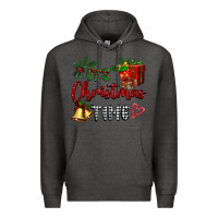 Charcoal Heather it's Christmas time Premium Hoodie - BarkalooDesign