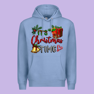 It's Christmas Time Premium Hoodie Designed By Barkaloodesign
