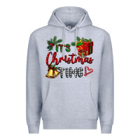 Heather Grey it's Christmas time Premium Hoodie - BarkalooDesign