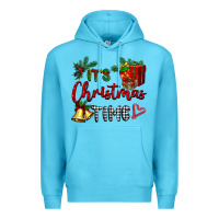 Ocean Blue it's Christmas time Premium Hoodie - BarkalooDesign