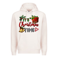 Pale Pink it's Christmas time Premium Hoodie - BarkalooDesign