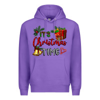 Purple it's Christmas time Premium Hoodie - BarkalooDesign