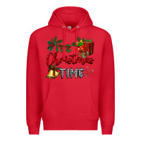 Red it's Christmas time Premium Hoodie - BarkalooDesign