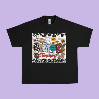 Histtory Teacher Urban Heavy Tee Designed By Cowhidedigitalart