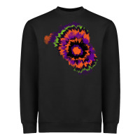 Black tie dye patch Heavyweight Sweatshirt - RanaPortraitStore